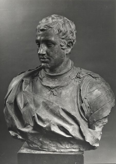 Anonimo — Algardi Alessandro - sec. XVII - Ritratto di Lelio Frangipane — insieme